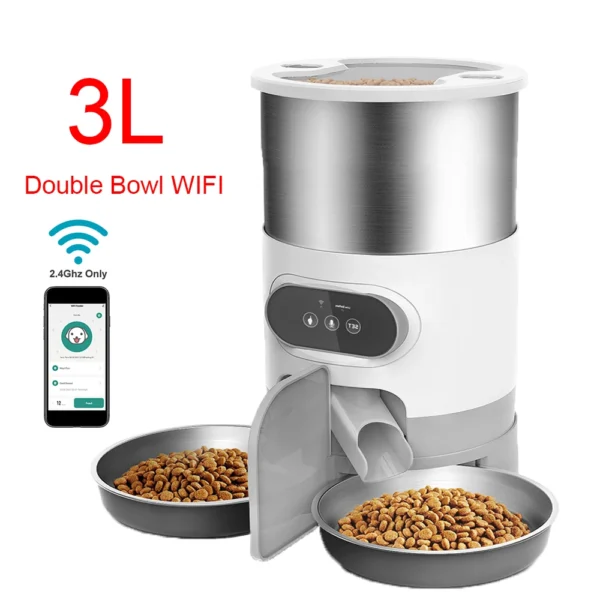 AutoPetPro™ Smart Pet Feeder - Automatic 3.5L/4.5L Cat and Dog Food Dispenser with LCD Display - Image 11