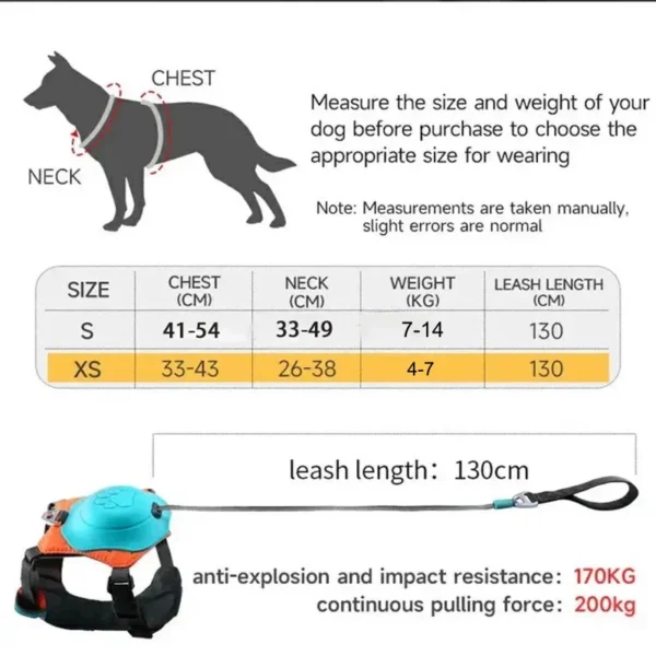 LeashVest 2-in-1 No Pull Dog Harness with Retractable Leash - Adjustable and Comfortable Dog Vest - Image 5